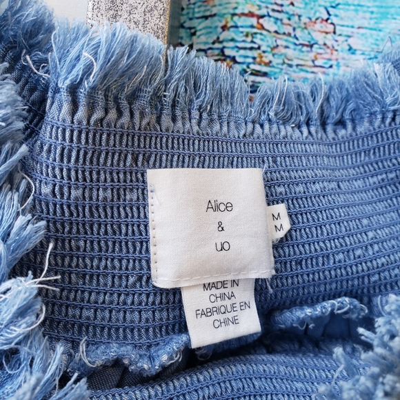 Alice & UO Hermione Off-The-Shoulder Denim Dress
M - Picture 6 of 8